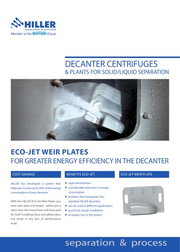 ECO-Jet Weir Plates