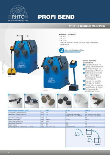 Profile bending machines