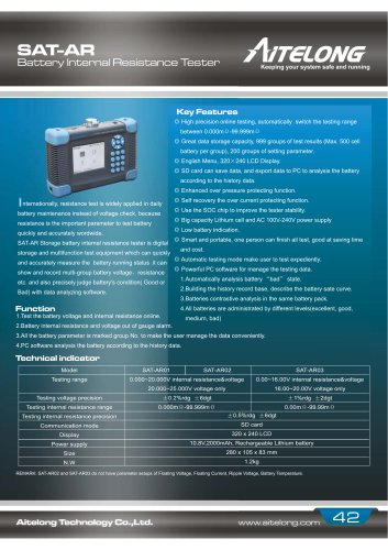 Battery Internai Résistance Tester