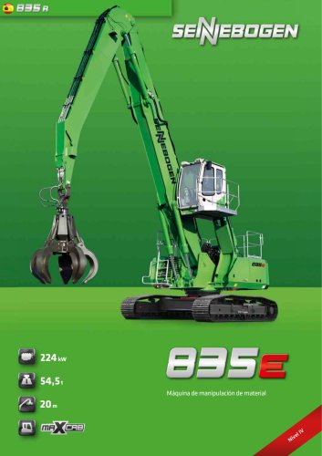 Maquina de manipulacion de material 835 R E-Serie - Green Line