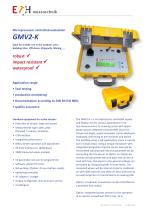 Datasheet Microprocessor controlled evaluation GMV2-K