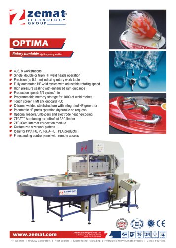 OPTIMA | Rotary turntable high frequency welder