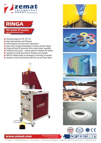 RINGA | High Frequency Welder for PVC eyelets