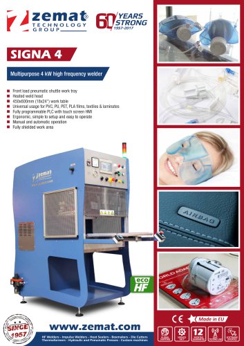 SIGNA 4/Multipurpose 4 kW high frequency welder