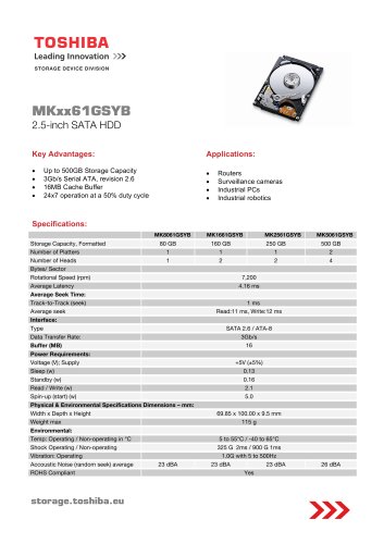 MKxx61GSYB  2.5-inch SATA HDD