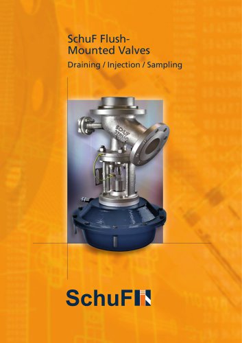 Flush -Mounted Valves: Draining/Injection/Sampling