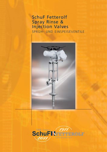 Spray Rinse and Injection valves