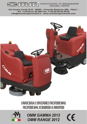 Autoscrubbers & Sweepers Range 2012 OMM