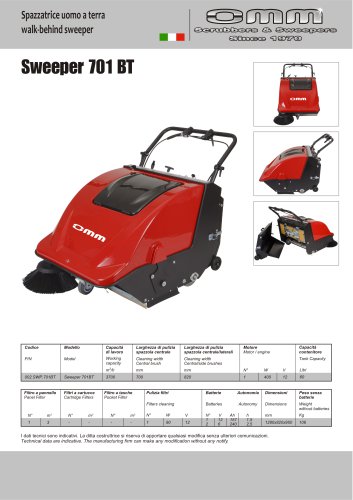 Sweeper 701 BT