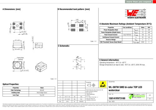 WL-SBTW SMD bi-color TOP LED waterclear