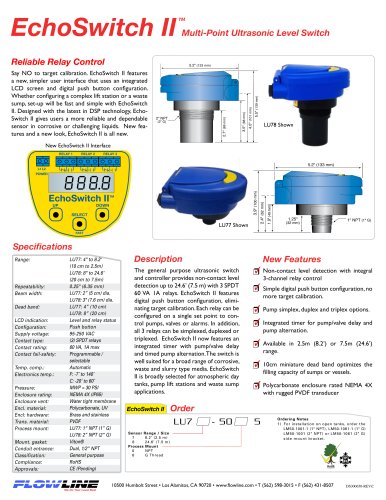 Multi-Point Ultrasonic Level Switch