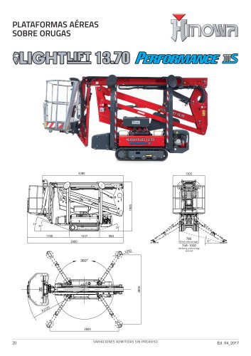 Catálogo Lightlift 13.70 Performance IIIS