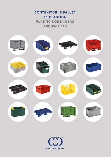 Plastic containers and pallets