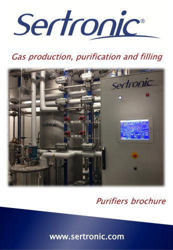 SERTRONIC Gas production, purification and filling