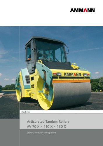 Articulated tandem rollers, 10.5 - 12.5 t