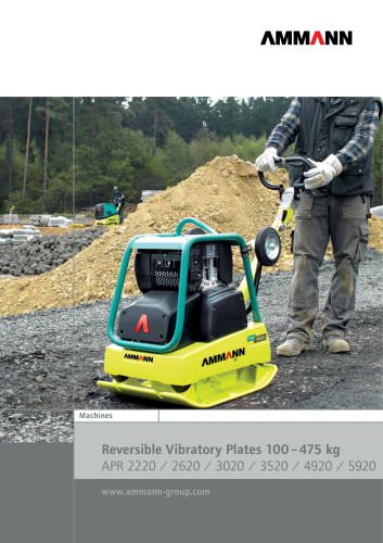 Reversible Vibratory Plates 100 ? 475 kg APR 2220 / 2620 / 3020 / 3520 / 4920 / 5920