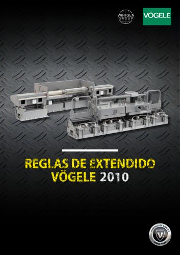 reglas de extendido VÖGELE 2010