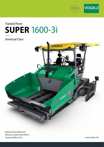 SUPER 1600-3 - The Highlights of the New Generation