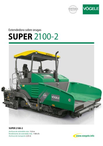 SUPER 2100-2 - Extendedora sobre orugas