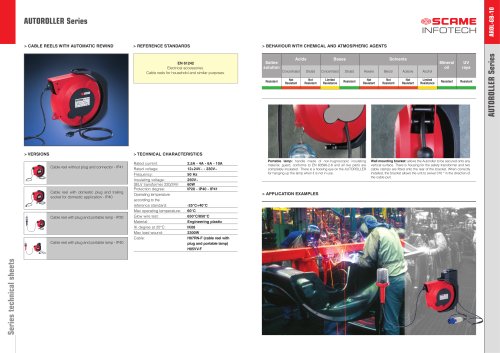 AUTOROLLER Series Cable reels with automatic rewind