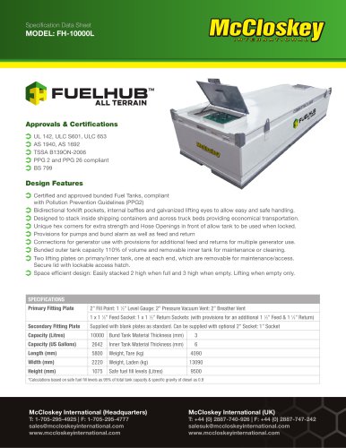 Specification Data Sheet MODEL: FH-10000L