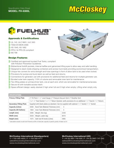 Specification Data Sheet MODEL: FH-6300L