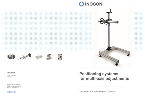 Positioning systems for multi -axis adjustments