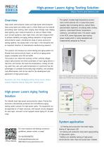 High-power Lasers Aging Testing Solution