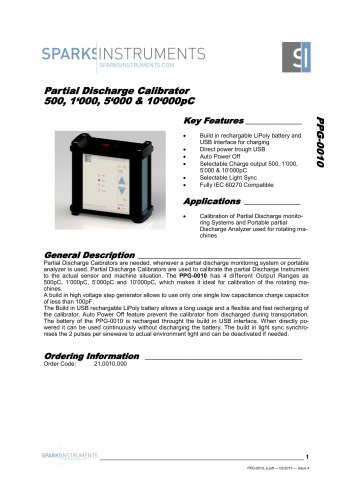 Partial Discharge Pulse Calibrator