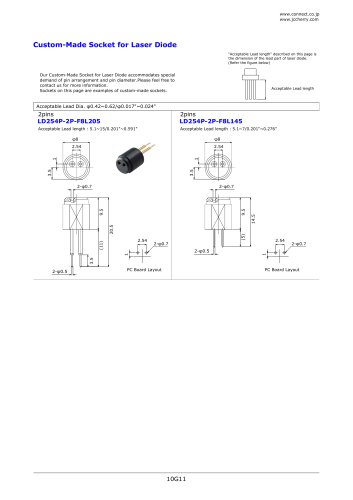 [2Pin]LD Socket Custom Hole Position