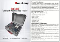Huazheng Factory HZ-5200 Contact Resistance Meter 200A Loop Resistance Tester