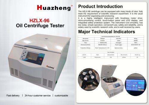 Huazheng HZLX-96 Low Speed Crude Oil Special Centrifuge ASTM D1796 D4007 Oil Centrifuge Tester