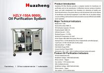 Huazheng HZLY-150A 9000L/h Vacuum Oil Filter and Oil Purifier High-Efficiency Oil Treatment System