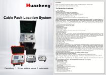 HZ-501B HZ-B+ HZ-A50 HZ-E-I HE-4000D Huazheng Pushcart Cable Fault Tester Trolley Type Cable Fault Location System