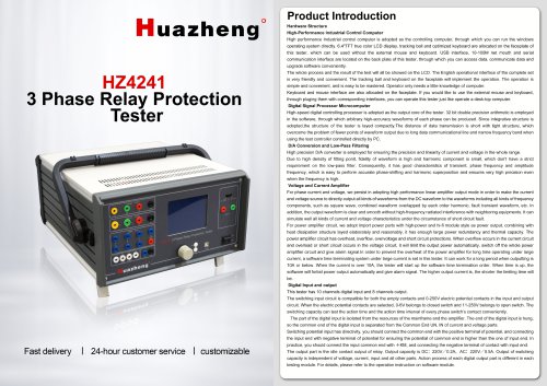 HZ4241 3 Phase Relay Protection Tester