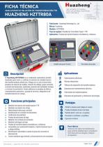 Manual de usuario del comprobador de relación de espiras de transformador HZTTR80A-1