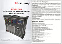 Probador portátil de inyección de corriente secundaria OEM Huazheng HZJB-1200, probador de protección de relé de 6 fases