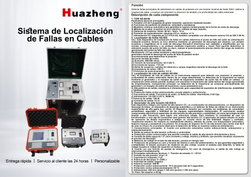 sistema de localizaci&oacute;n de fallas de cables