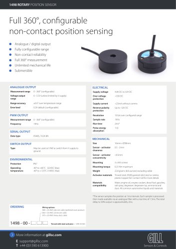 1498 ROTARY POSITION SENSOR