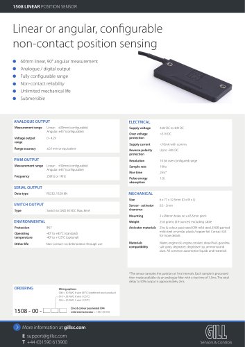 1508 LINEAR POSITION SENSOR