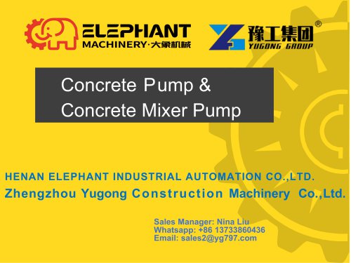 Concrete pump