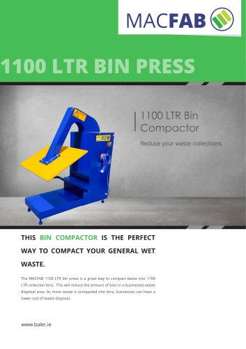 MACFAB 1100 LTR Bin Compactor