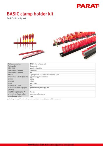 BASIC clamp holder kit