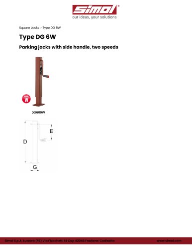 Type DG 6W