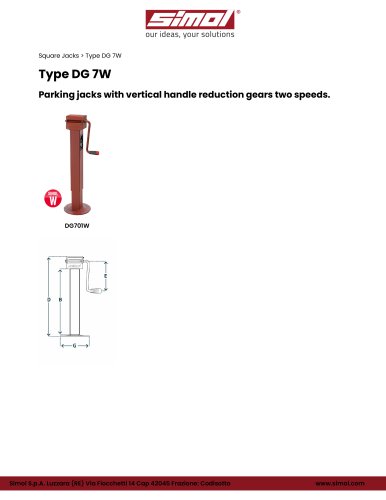 Type DG 7W