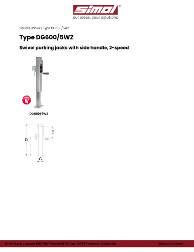 Type DG600/5WZ