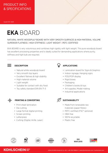 EKA board product info & specifications