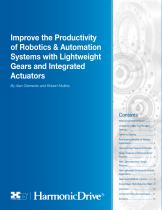 Improve the Productivity of Robotics & Automation Systems with Lightweight Gears and Integrated Actuators