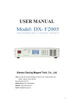 User Manual of DXF2005 Programmable Current Source