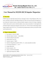 User Manual of DXMM-20C20 Pulse Magnetizer